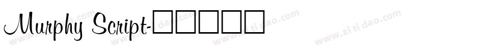Murphy Script字体转换